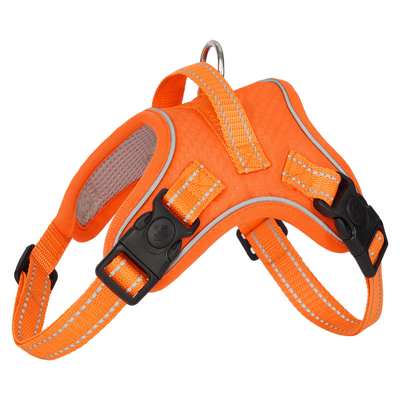 RichePet Dog Harness No Pull Adjustable Reflective Oxford for Small Medium Large Dogs Walk Training Pet Owners