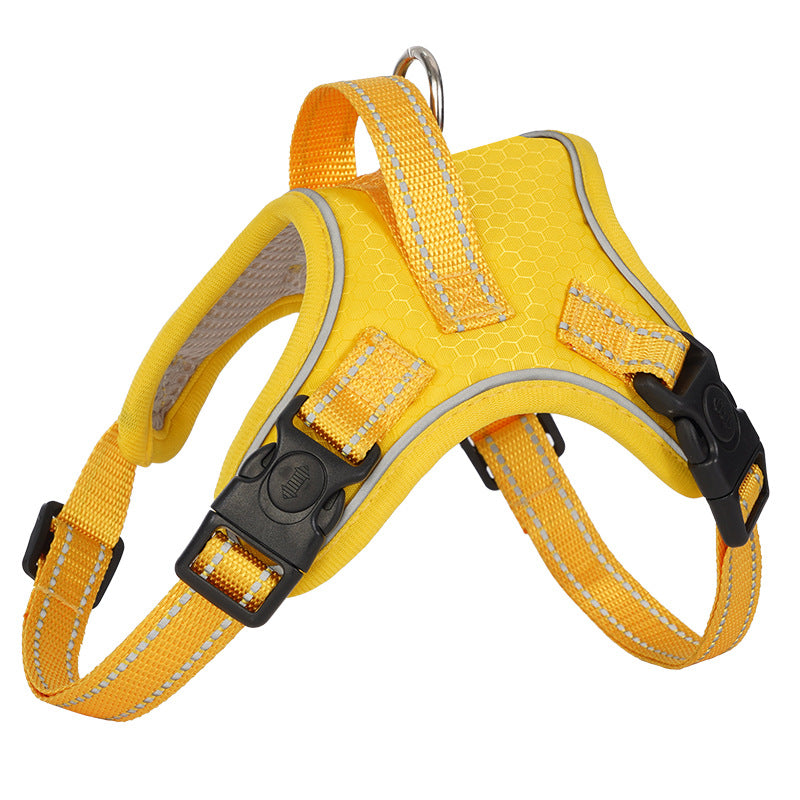 RichePet Dog Harness No Pull Adjustable Reflective Oxford for Small Medium Large Dogs Walk Training Pet Owners
