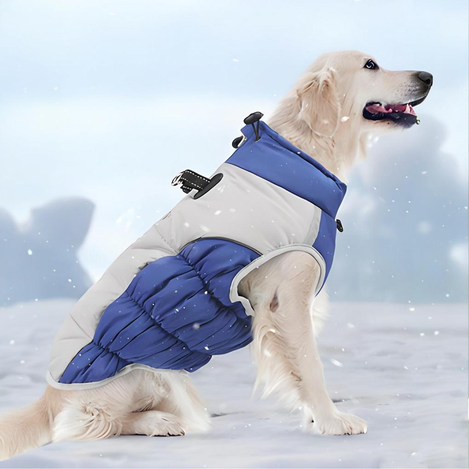 Dog Winter Padded Vest Warm Insulated Pet Jacket for Cold Weather