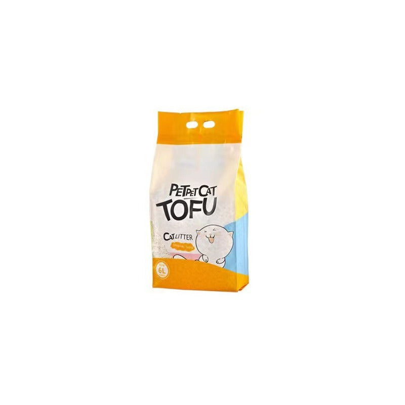 RichePet Tofu Cat Litter - 6L Natural & Efficient Clumping Cat Litter