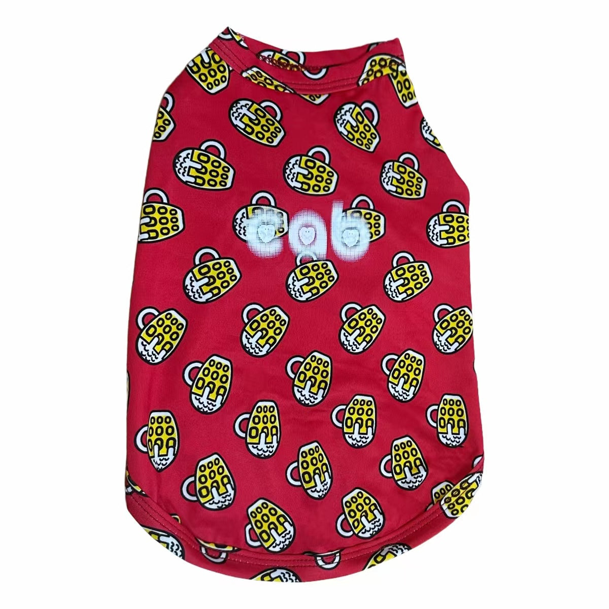 Abstract Geometric Print Dog Tank Top Colorful Artistic Pet Vest for Fashion Forward Pups
