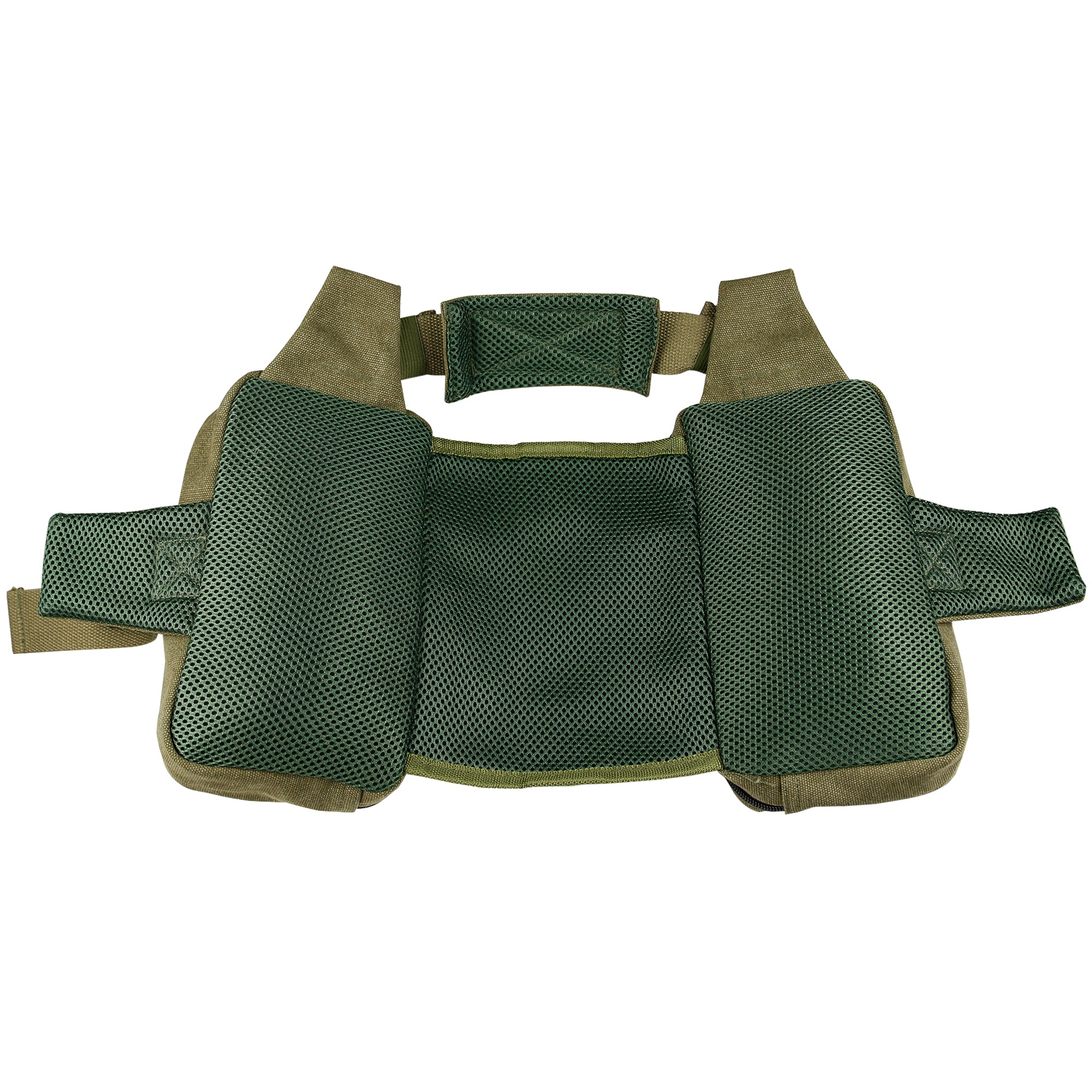 Tactical Dog Saddle Bag Canvas Pet Backpack for Hiking & Training