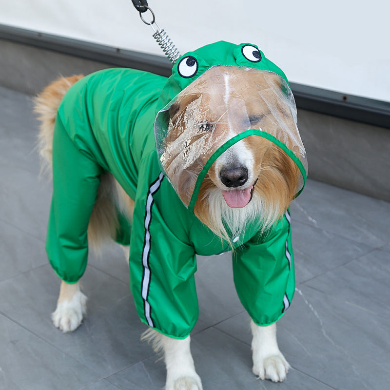 Dog Raincoat Hooded Waterproof Dog Clothes for Small Medium Large Dogs Wet Snowy Days Adorable Styles for Pet Lovers