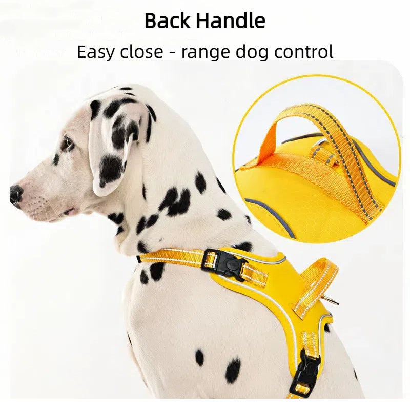 RichePet Dog Harness No Pull Adjustable Reflective Oxford for Small Medium Large Dogs Walk Training Pet Owners