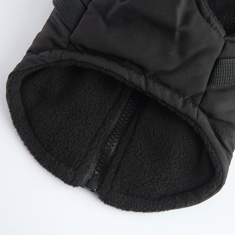 Harness Dog Winter Coat - Warm Soft Jacket for Small Medium Large Dogs - Cold Weather Outdoor Pet Coat