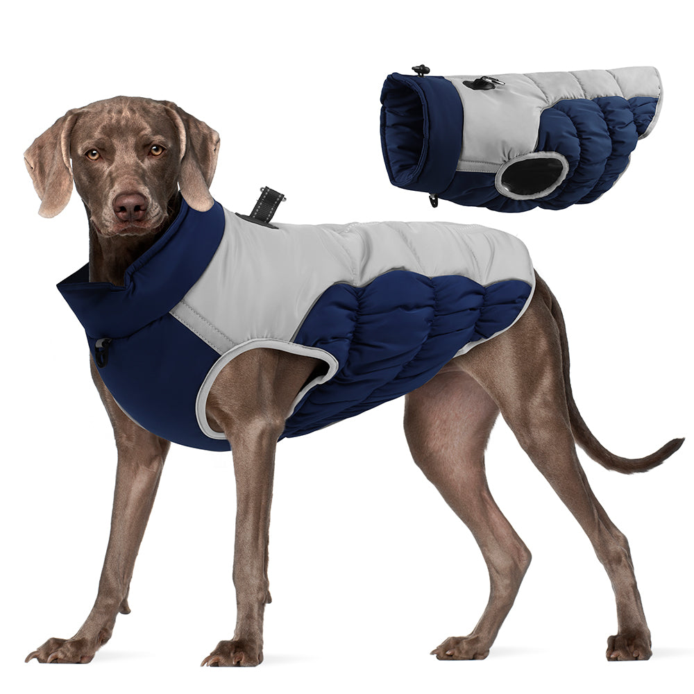 Dog Winter Padded Vest Warm Insulated Pet Jacket for Cold Weather