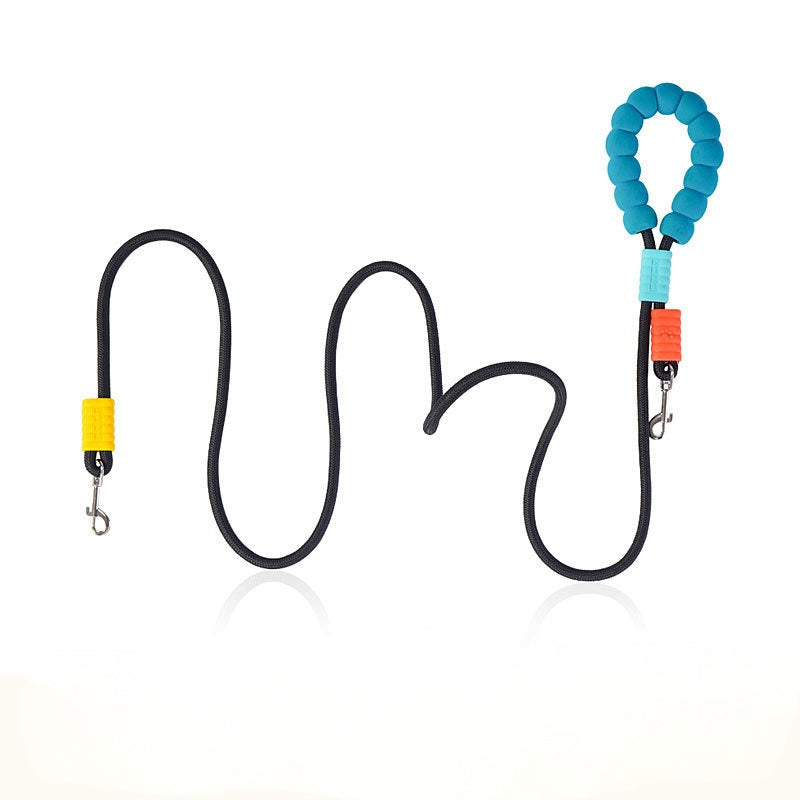 Dual - Color Spliced Dog Leash, Comfortable Grip Pet Walking Rope, Durable Nylon Traction Belt