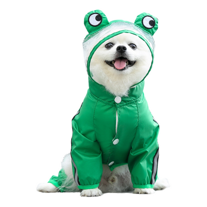 Pet four-legged raincoat