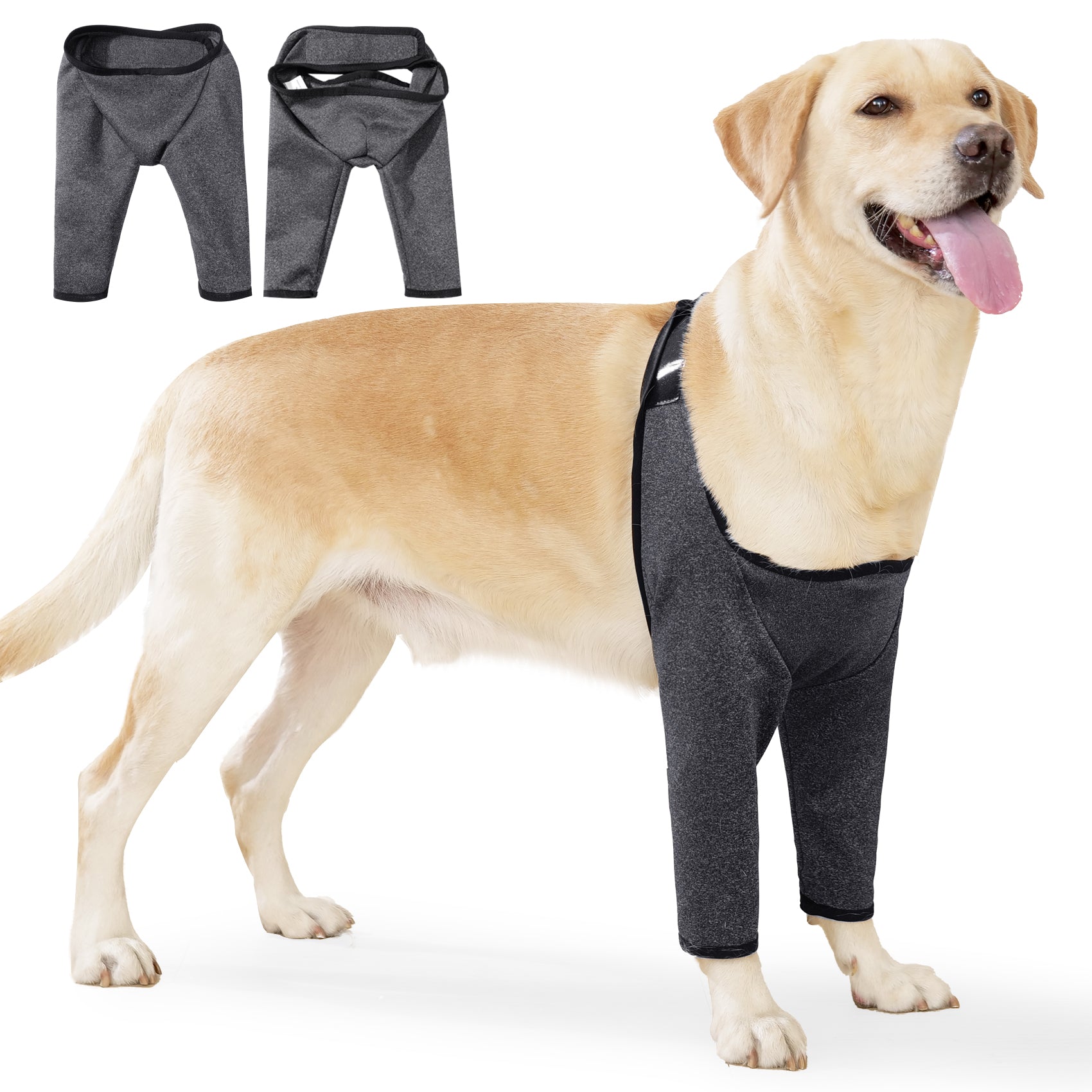 Dog Rear Leg Compression Sleeves Adjustable Joint Support Pants for Canine Mobility