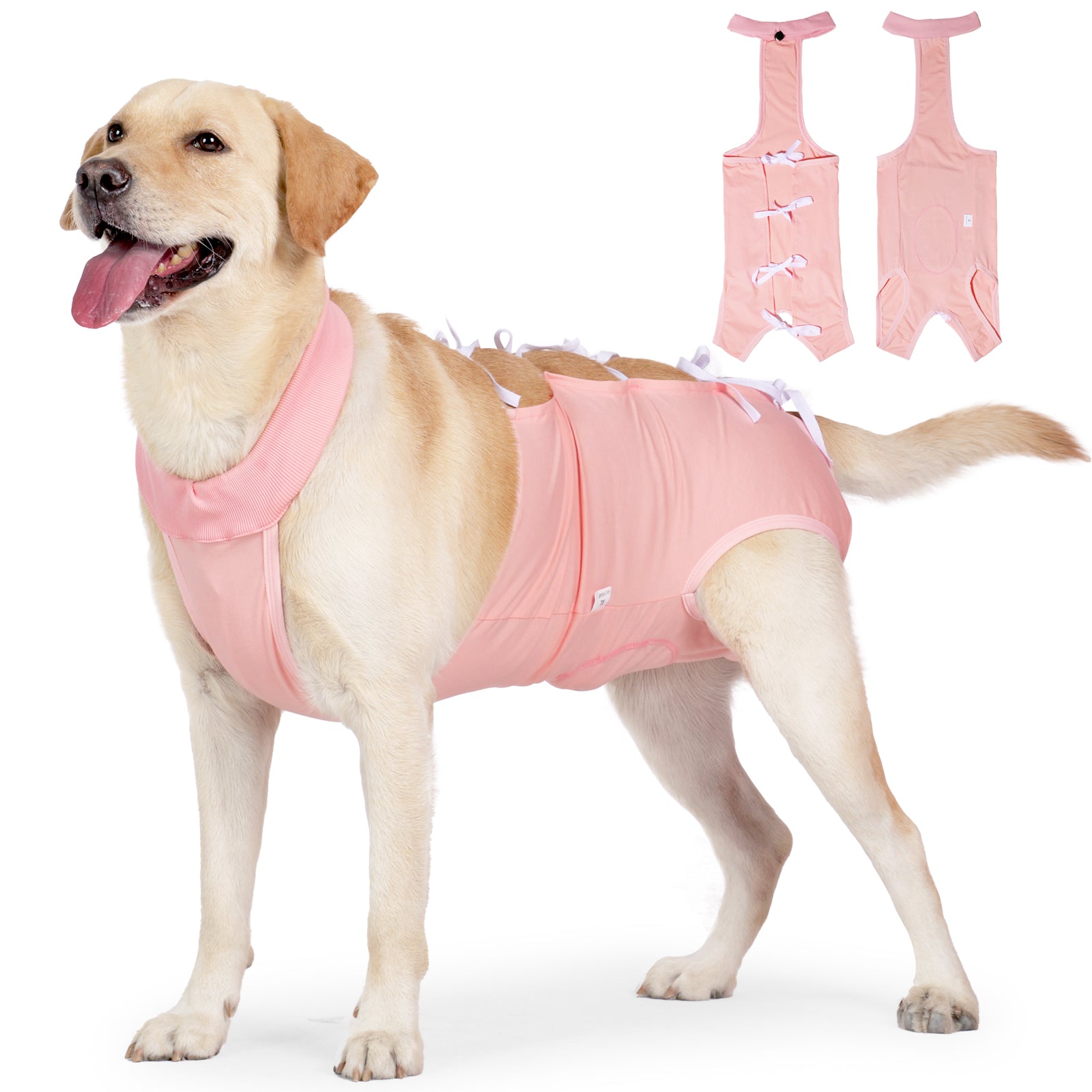 Dog Abdominal Rehabilitation Suit, 1 Count Comfortable Dog Surgical Suit, Female and Male Sterilization Jumpsuit for Postoperative Care, with Straps