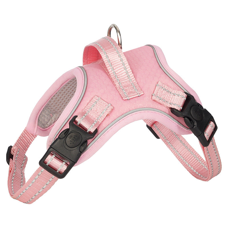 RichePet Dog Harness No Pull Adjustable Reflective Oxford for Small Medium Large Dogs Walk Training Pet Owners