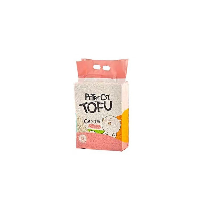 RichePet Tofu Cat Litter - 6L Natural & Efficient Clumping Cat Litter