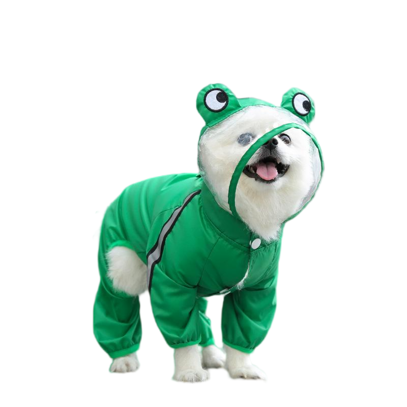 Pet four-legged raincoat