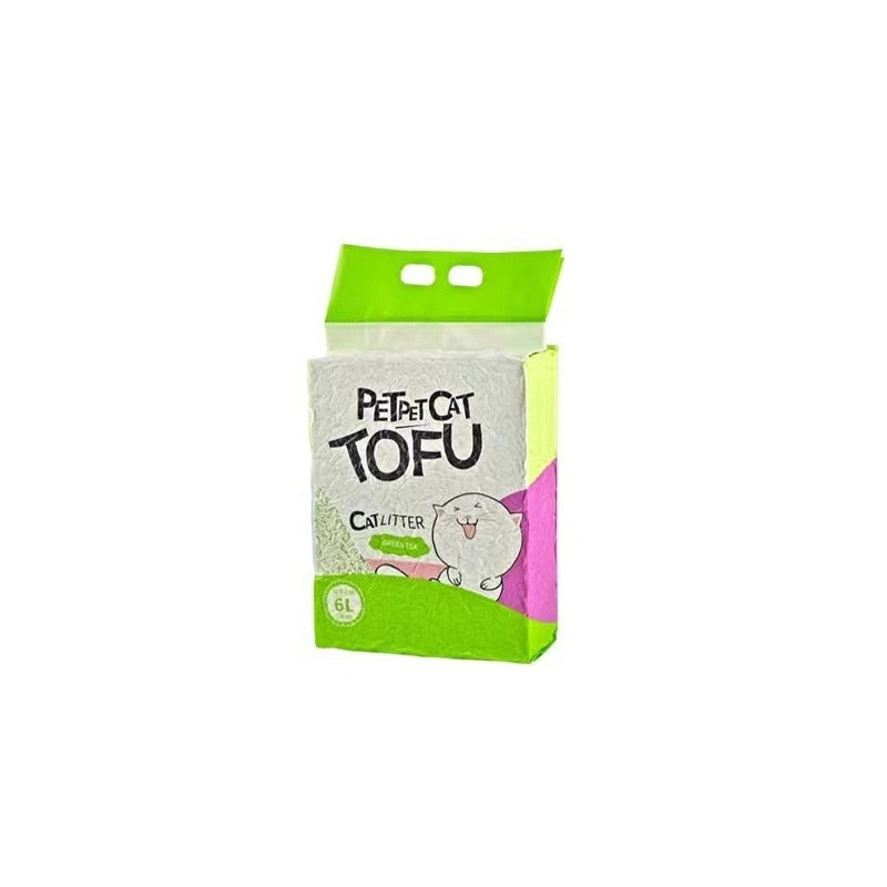 RichePet Tofu Cat Litter - 6L Natural & Efficient Clumping Cat Litter