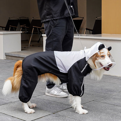 Pet four-legged raincoat