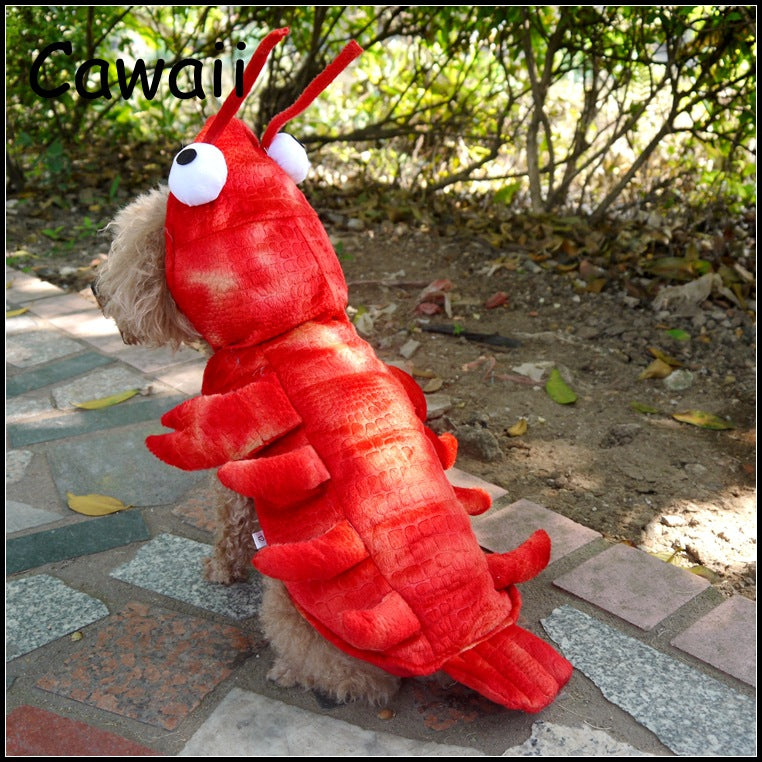 RichePet Cat Dog Lobster Costume - Halloween Pet Costume Lobster Role Playing Dog Costume Cat Dog Costume Party