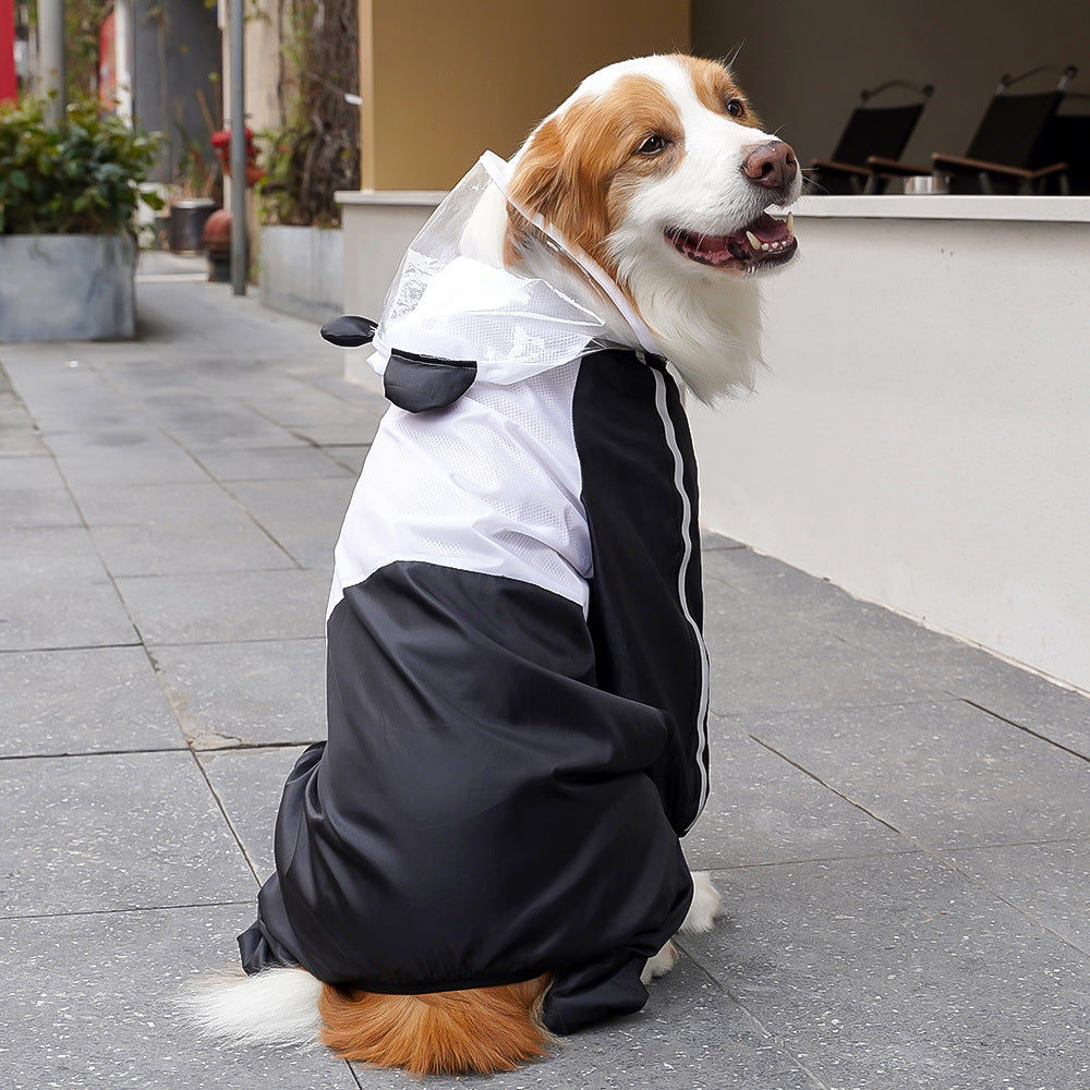 Pet four-legged raincoat