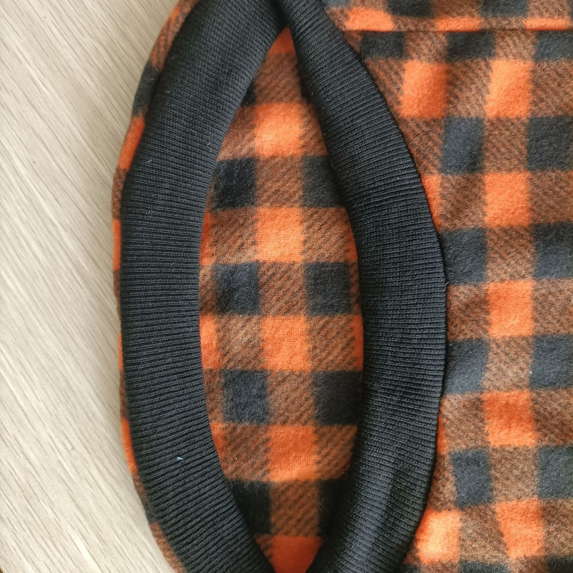 Plaid Dog Hoodie Set Checkered Fleece Pet Sweatshirts