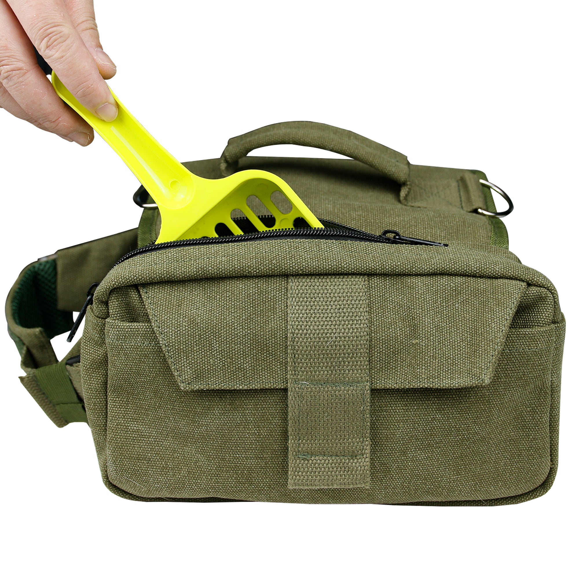 Tactical Dog Saddle Bag Canvas Pet Backpack for Hiking & Training