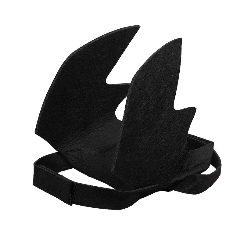 Halloween Pet Bat Wings Costume Cat Dog Cosplay Outfit with Pumpkin Bells