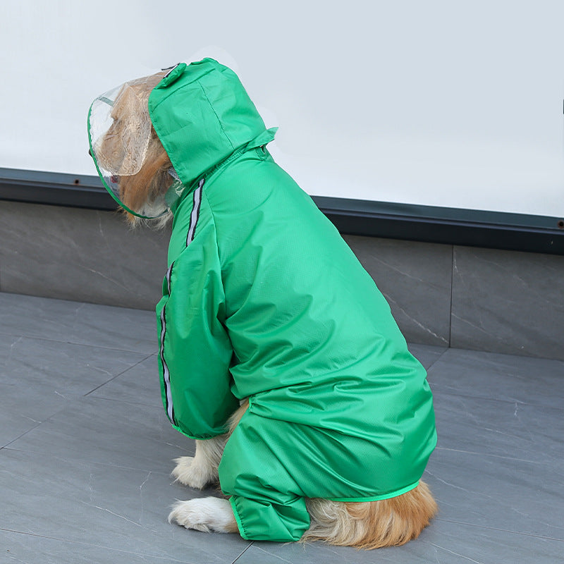 Pet four-legged raincoat