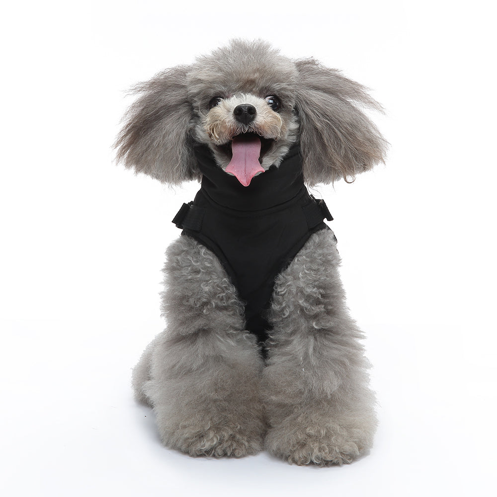 Harness Dog Winter Coat - Warm Soft Jacket for Small Medium Large Dogs - Cold Weather Outdoor Pet Coat