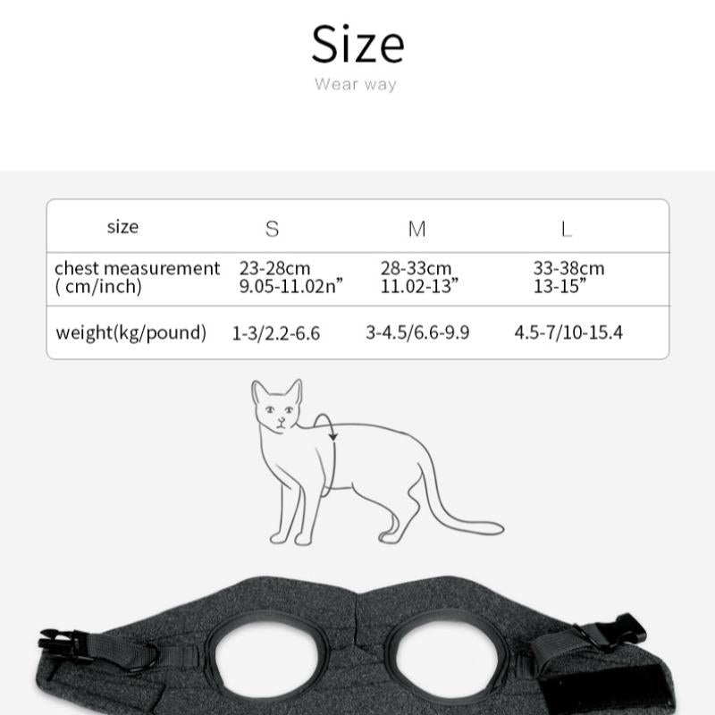 Cat Harness and Leash Set - Adjustable Soft Mesh Cat Vest for Walking