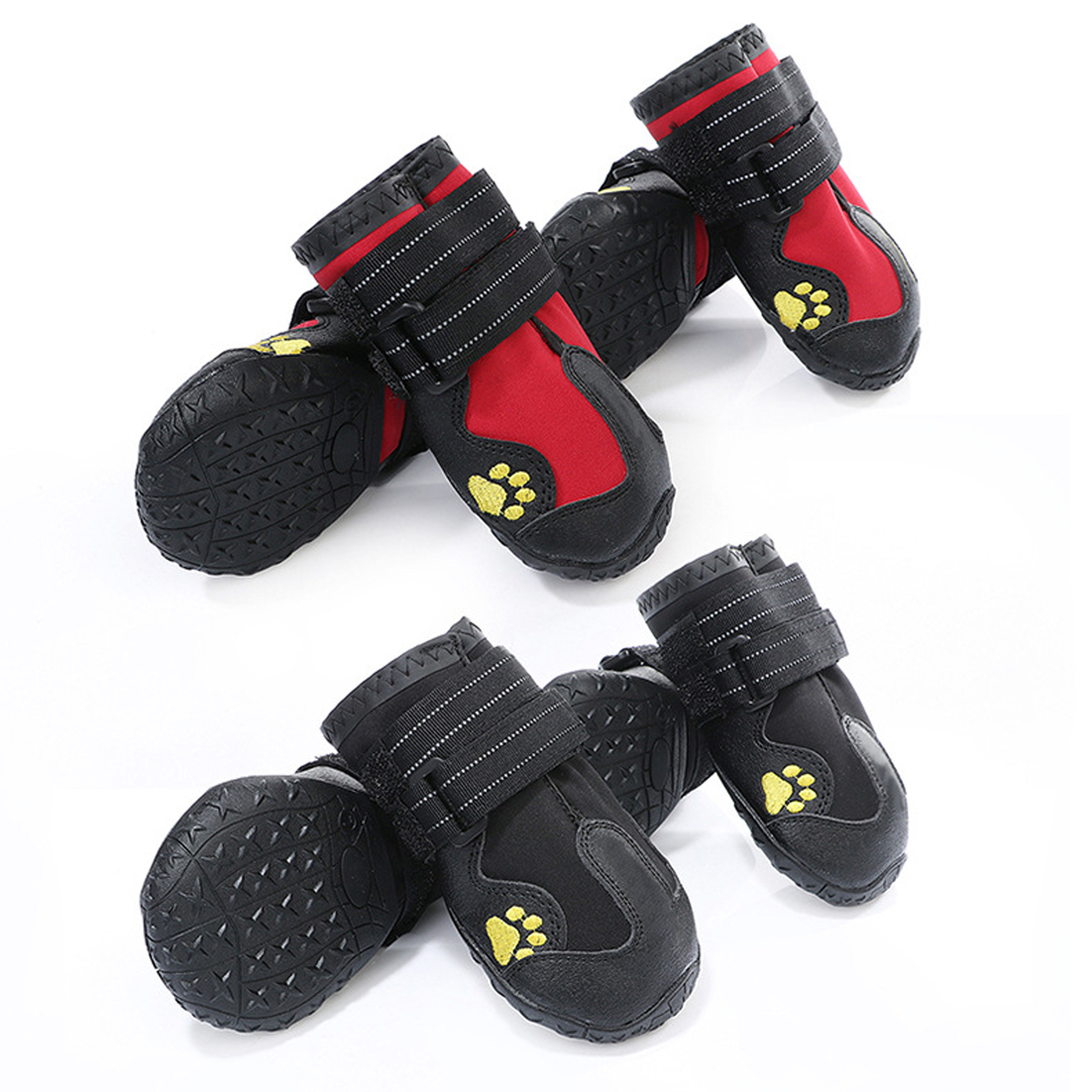 Waterproof Comfortable Breathable Non Slip Adjustable Dog Shoes Dog Boots for All Weather Protection and Maximum Paw Safety for Active Dogs and Outdoor Adventures